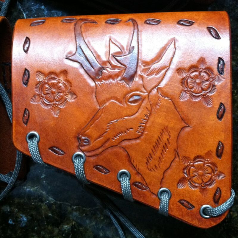Picture of a leather cartridge cuff